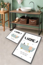 Mijölnir Juego de alfombrillas de baño Multicolor con impresión digital